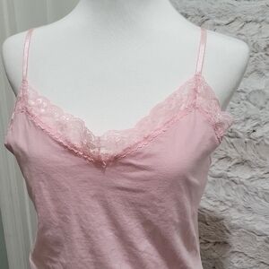 No Boundaries Y2K Top Lace Trim Camisole Tank Women S,  Babydoll, Juniors XL